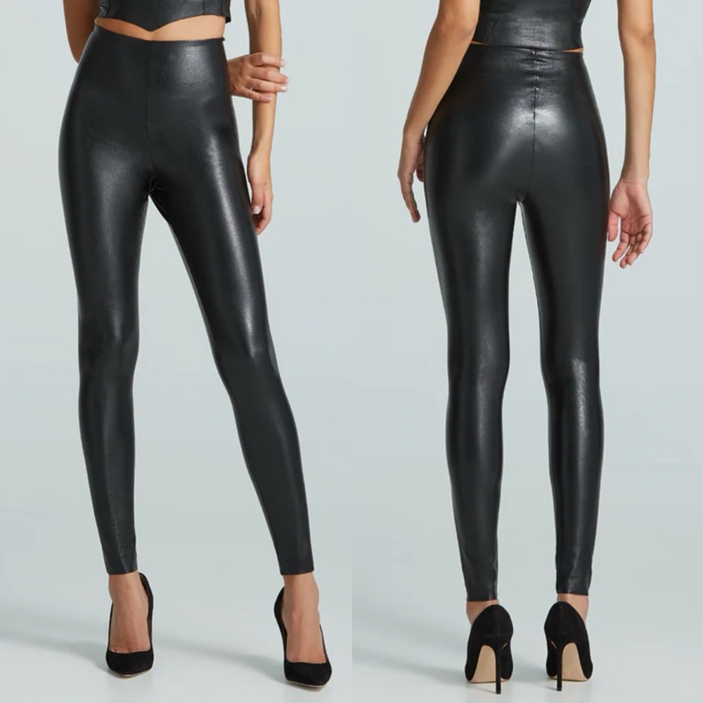 Commando Black Faux Leather Leggings